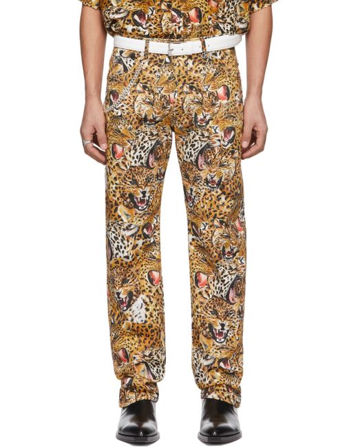 Lu'U Dan Exclusive Leopard Collage Jeans