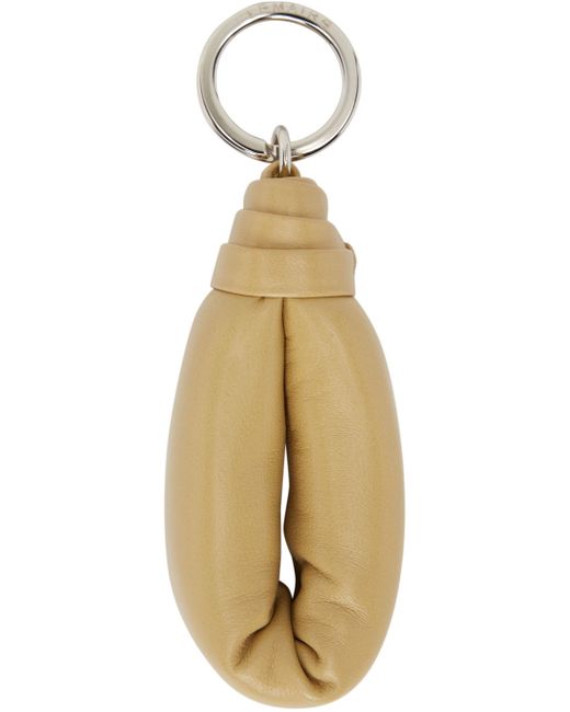 Lemaire Tan Wadded Leather Keychain