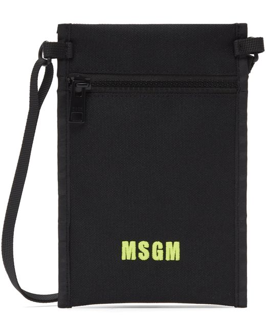 Msgm Canvas Messenger Bag