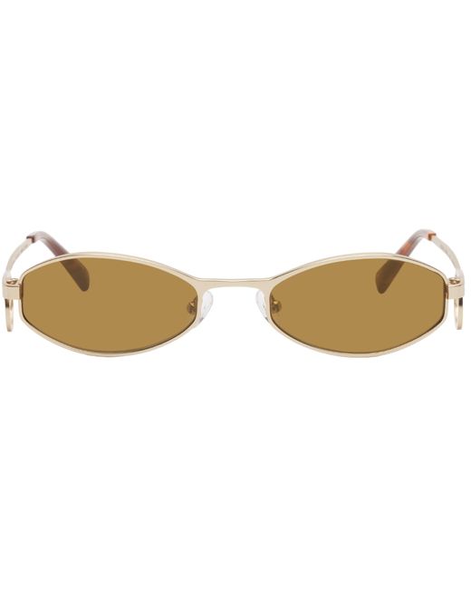 Marine Serre Gold Vuarnet Edition Swirl Frame Visionizer Sunglasses