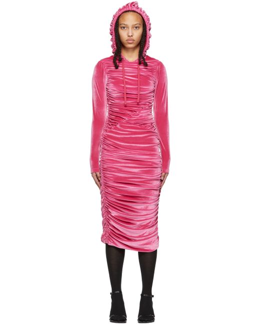 Hood By Air Ruched Mid-Length Dress
