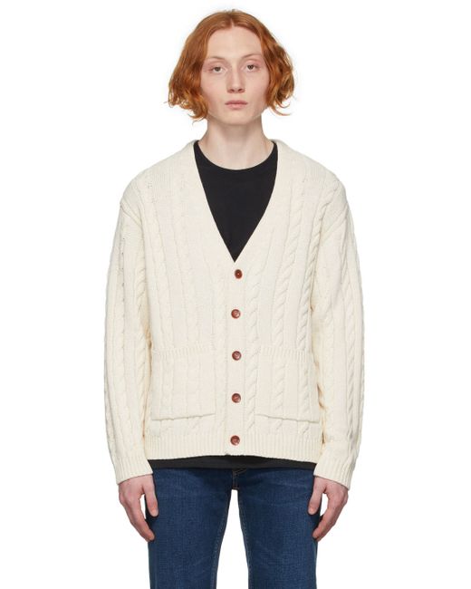 Nudie Jeans Off Cable Knit Cardigan