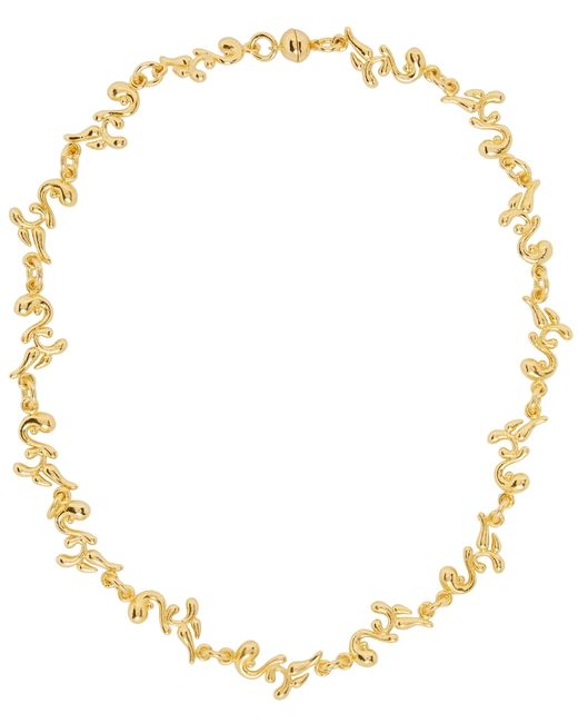 Hannah Jewett Gold Strawberry Barbed Wire Necklace