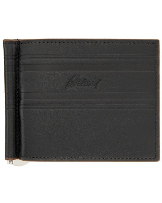 Brioni Black Clip Wallet