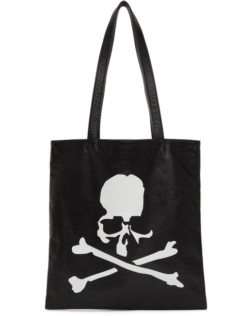 Mastermind Japan White Leather Tote