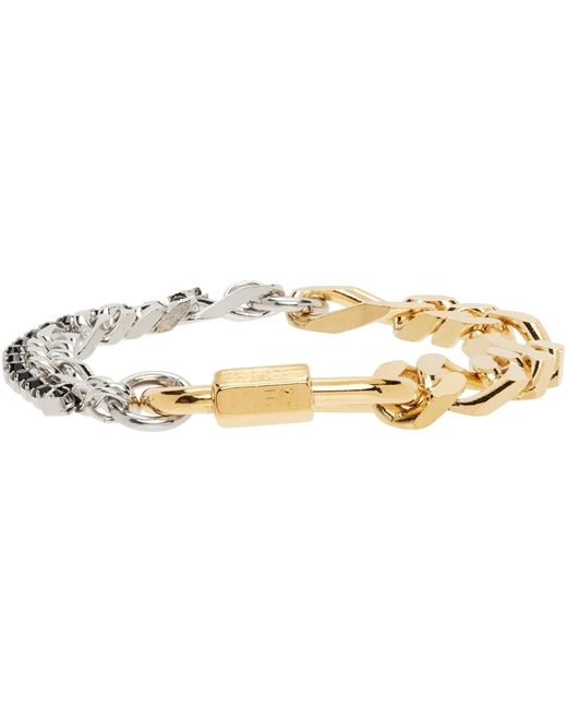 In Gold We Trust Paris Silver Crystal Figaro Bracelet