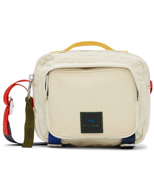 PS Paul Smith Off-White Recycled Polyester Messenger Bag