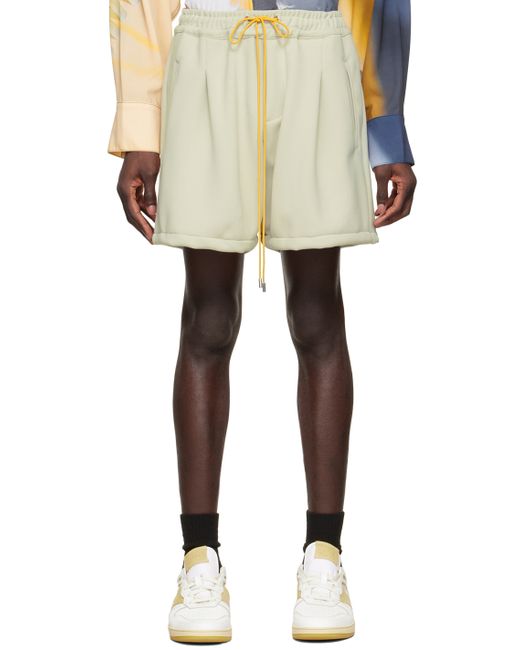Rhude Exclusive Off-White Polyester Shorts