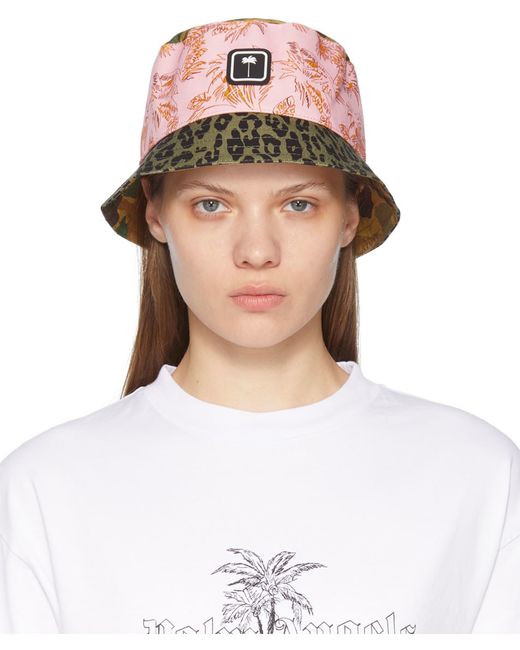 Palm Angels Multicolor Mixed Print Bucket Hat
