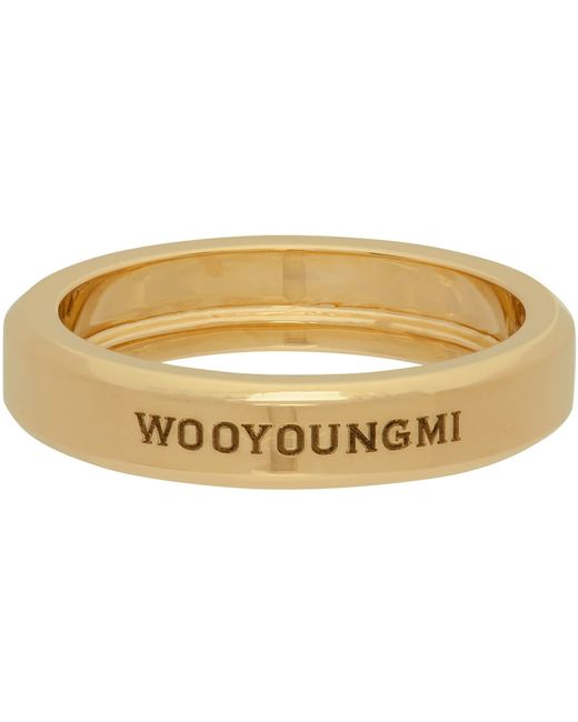 Wooyoungmi Exclusive Gold Curve Bold Ring