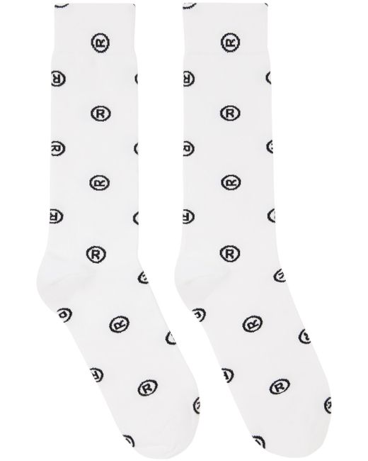 Martine Rose Allover Logo Socks