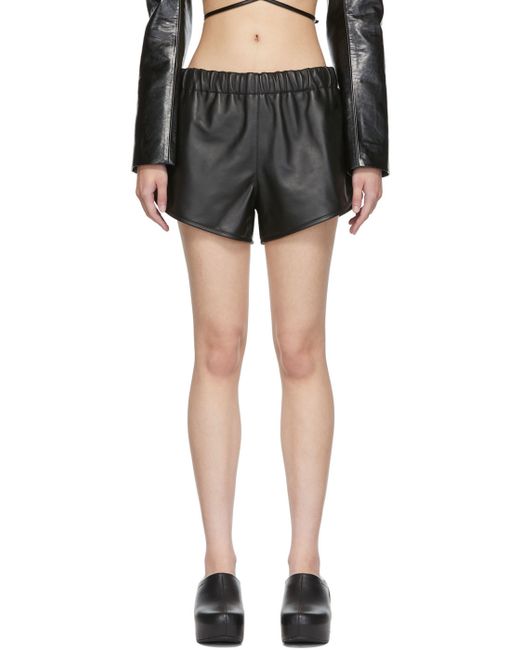 032C Leather Shorts