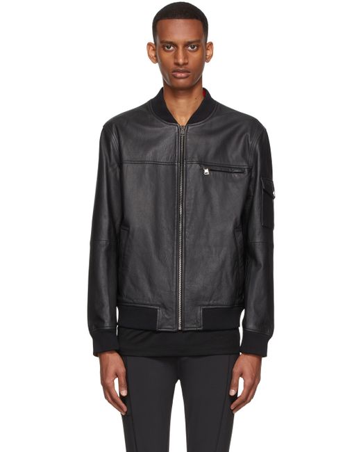 Hugo Boss Slim-Fit Leather Jacket