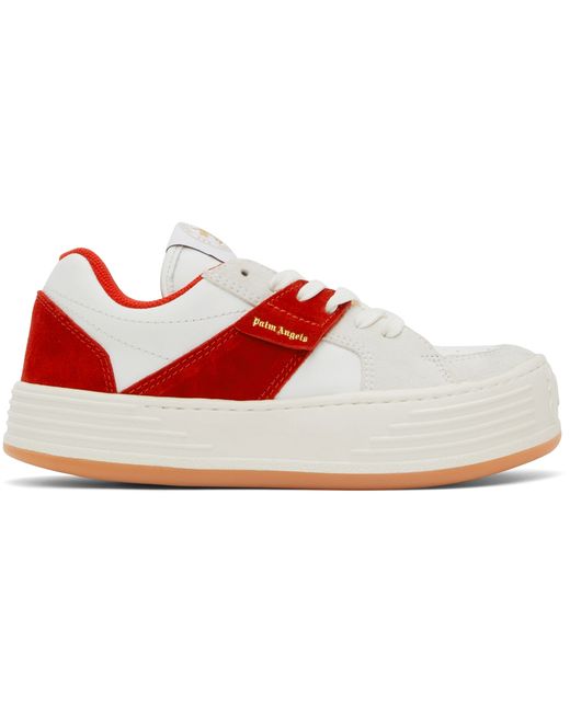 Palm Angels White Snow Low-Top Sneakers