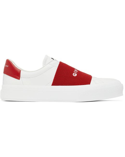 Givenchy White City Sport Low-Top Sneakers