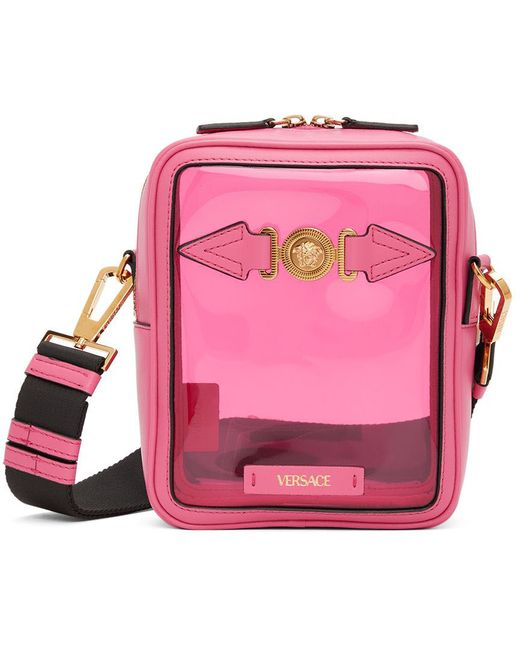 Versace Pink Medusa Biggie Messenger Bag