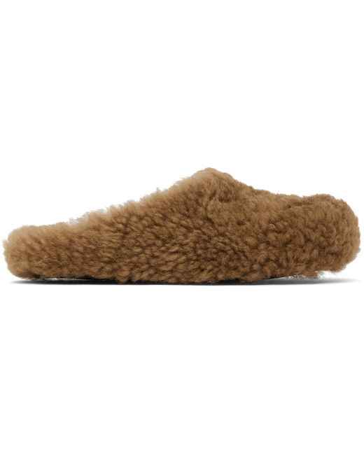 Marni Exclusive Shearling Fussbett Sabot Slippers