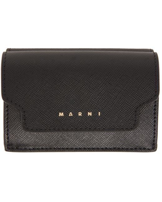 Marni Saffiano Leather Trifold Wallet