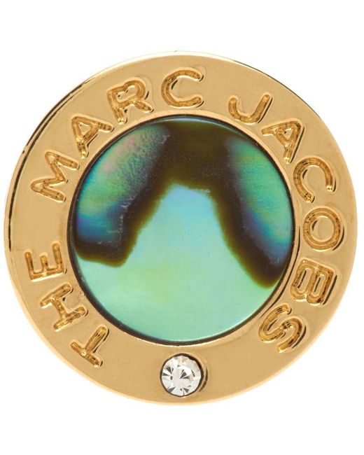 Marc Jacobs Gold The Medallion Earrings