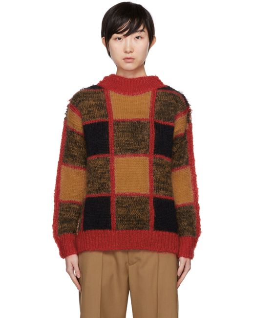 Marni Brown Virgin Wool Sweater