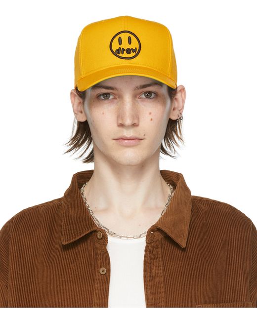 Drew House Exclusive Yellow Painted Mascot Cap