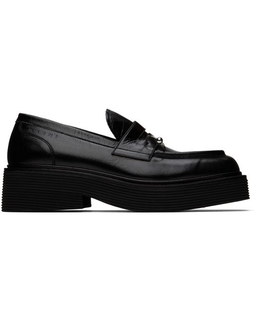 Marni Leather Moccasin Loafers