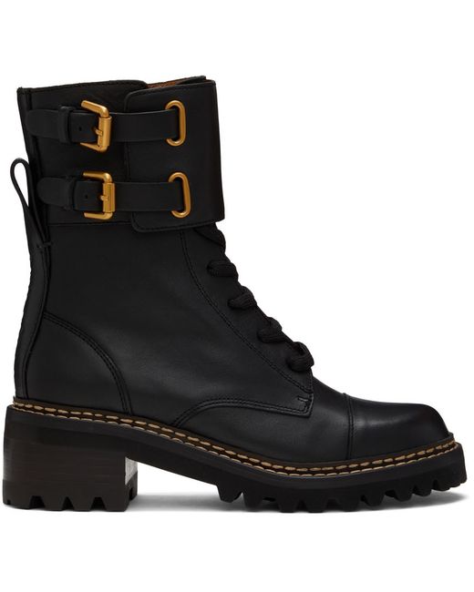 See by Chloé Mallory Combat Boots