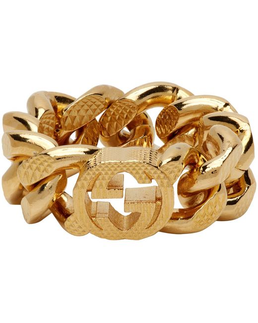 Gucci Gold Interlocking G Ring