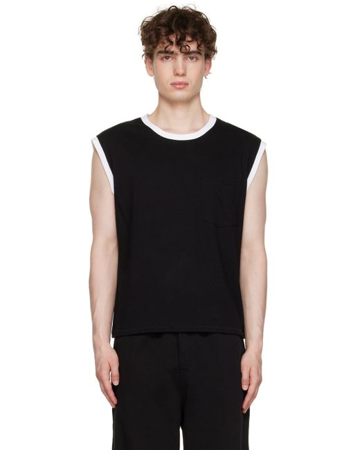 Second/Layer Exclusive Black Ringer Tank Top