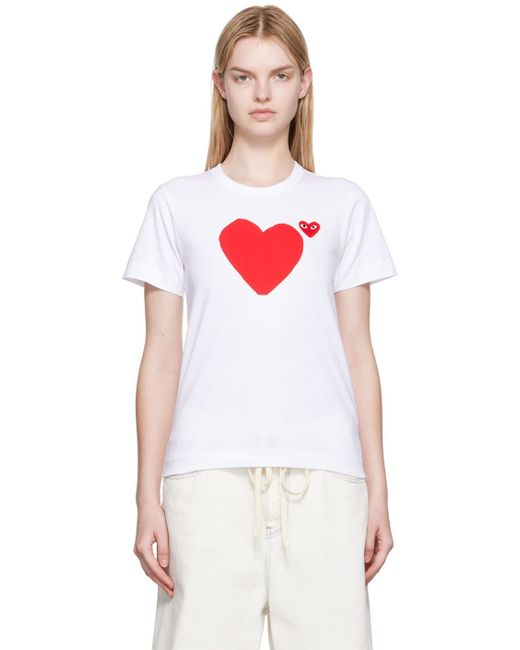 Comme Des Garçons Play Heart Patch T-Shirt