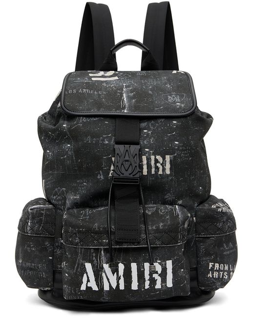 Amiri Washed Canvas Backpack