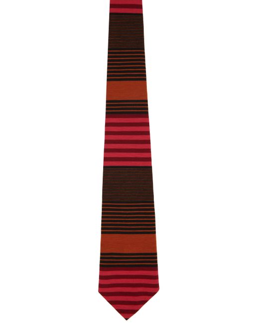 Anna Sui Exclusive Orange Stripe Tie