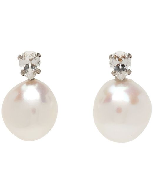 Simone Rocha Exclusive Mini Baroque Pearl Earrings