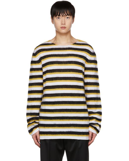 Marni Black Yellow Striped Sweater