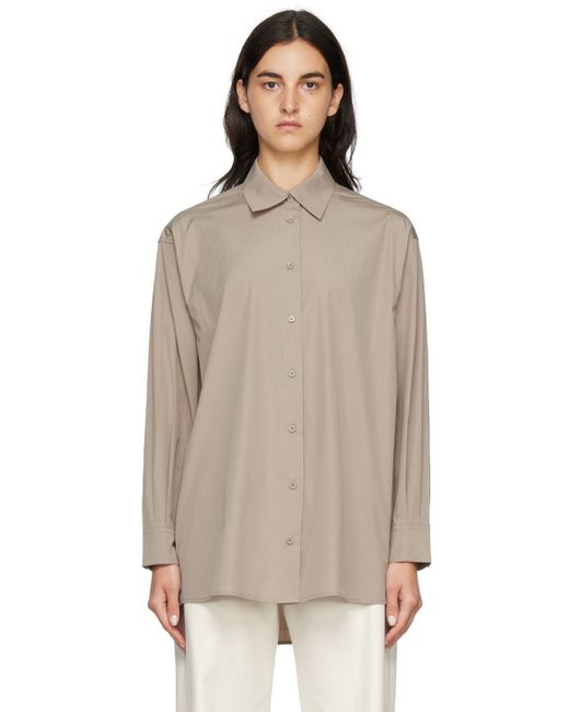 Arch The Taupe Dropped Shoulder Shirt