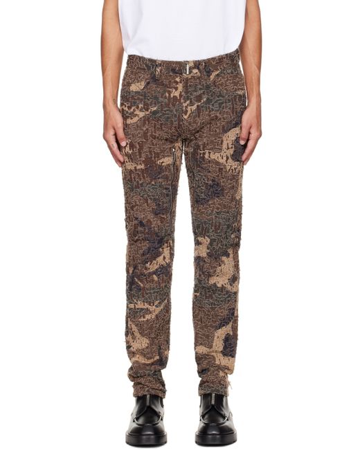 Givenchy Brown Destroyed Jeans