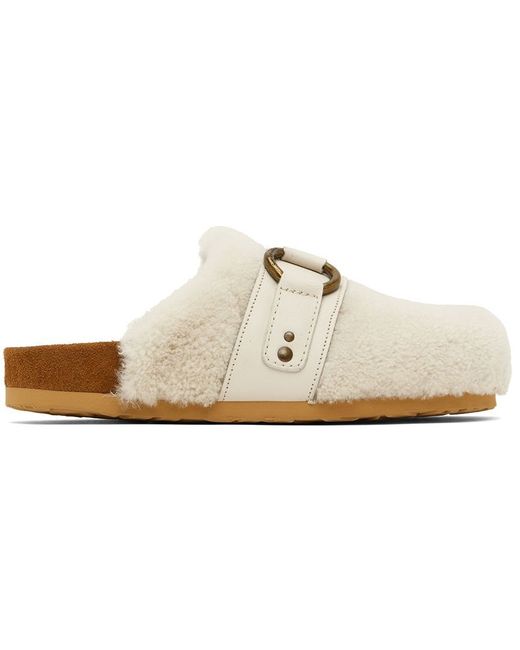 See by Chloé Off Gema Shearling Mules