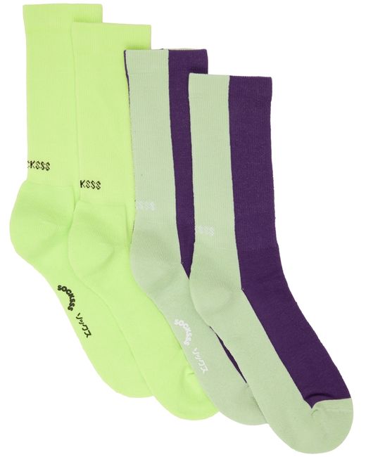 Socksss Two-Pack Green Socks