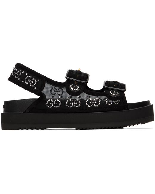 Gucci Crystal GG Sandals