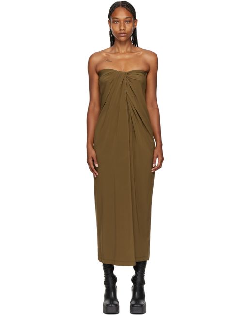 Rosetta Getty Exclusive Knotted Midi Dress