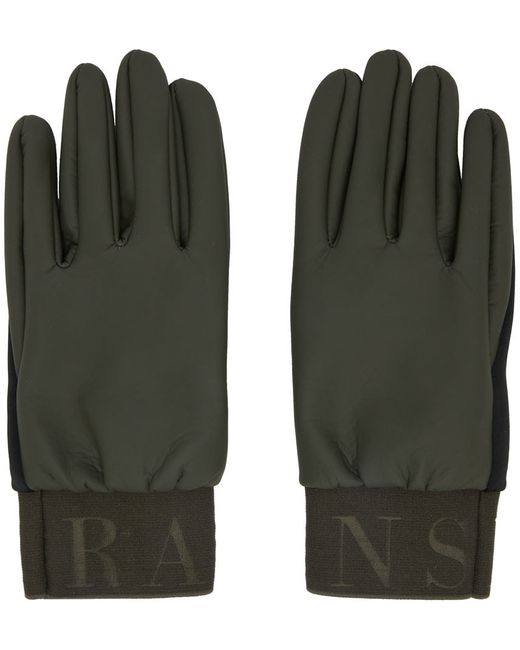 Rains Khaki Polyurethane Gloves