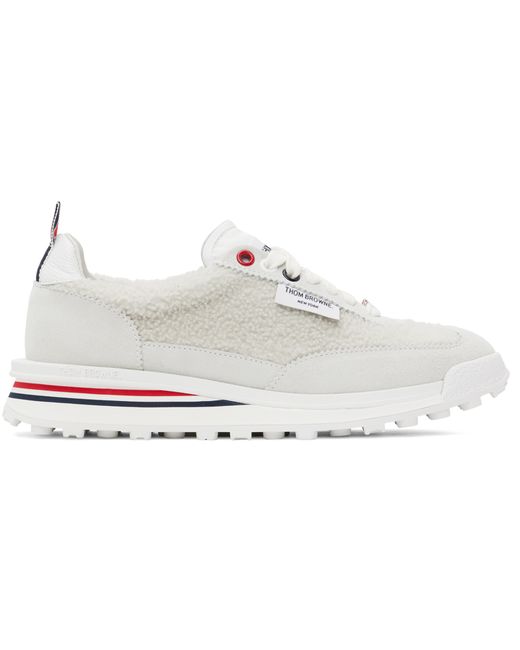 Thom Browne Off Shearling Tech Sneakers