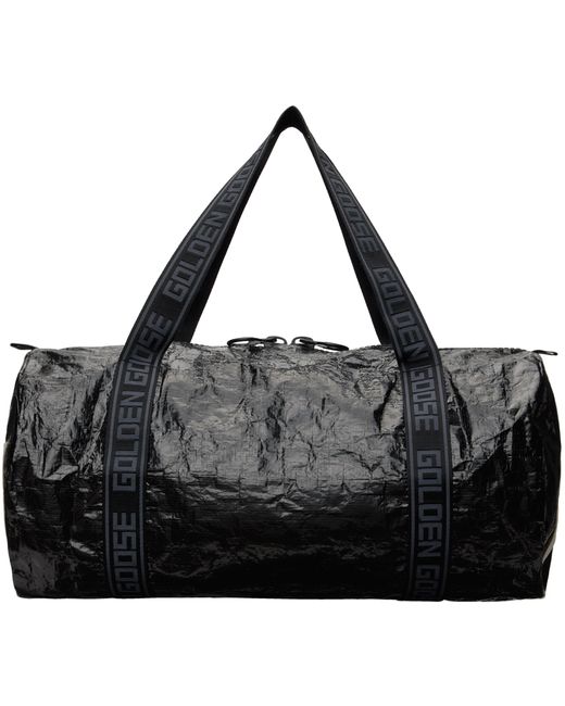 Golden Goose Black Crinkled Duffle Bag