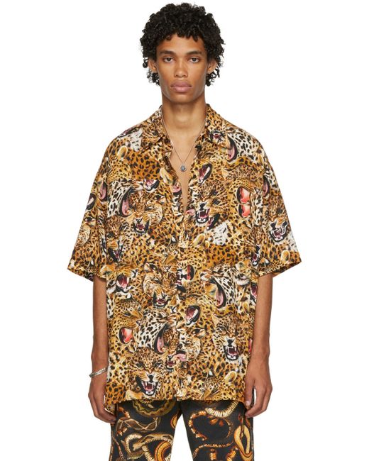 Lu'U Dan Leopard Collage Shirt