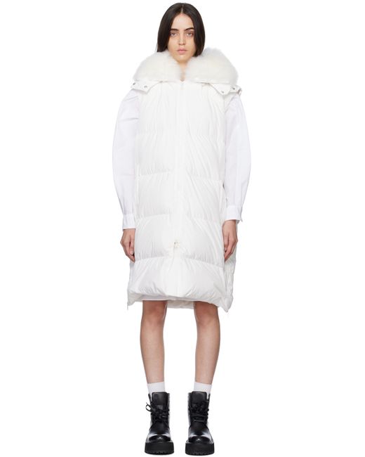 Yves Salomon Quilted Shearling Down Vest