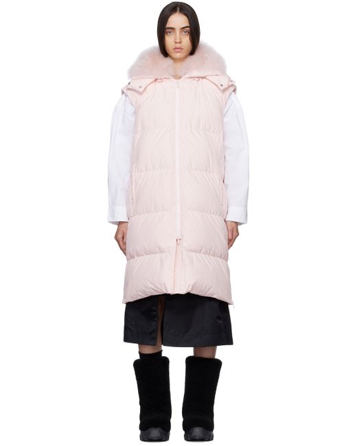 Yves Salomon Quilted Shearling Down Vest