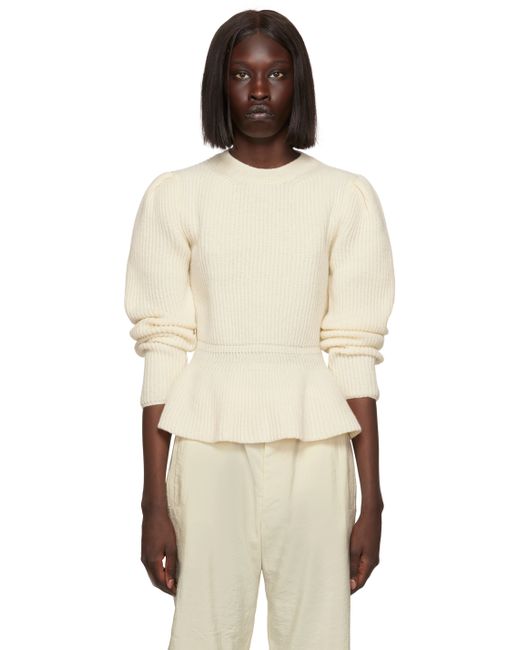 Lemaire Off-White Peplum Sweater
