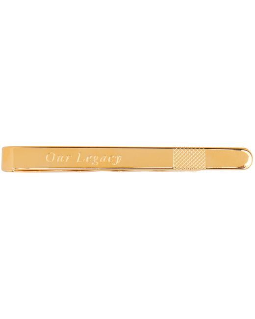 Our Legacy Gold Engraved Tie Bar