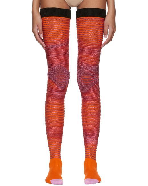 Andrej Gronau Exclusive Orange Diamond Socks