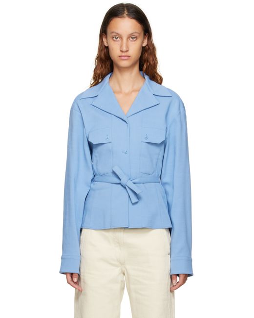 Lemaire Convertible Collar Fitted Shirt